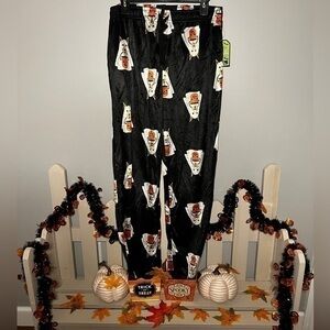 Basic Resources Spooky Collection Halloween Ghost Dog Fleece Pants Size Medium